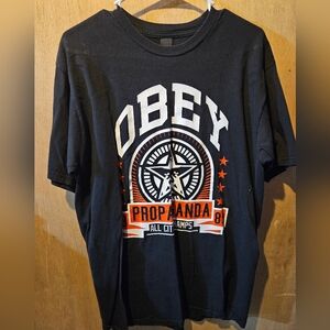 Obey Black Graphic T-Shirt for Men